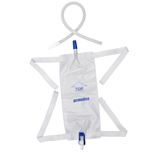 Square Shape Leg Bag with Extension Tubing